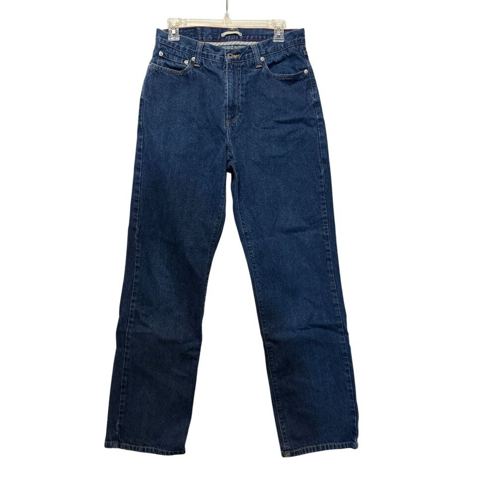 L.L. Bean Mens Natural Fit Blue Denim Jeans 100% Cotton Straight Leg 30 x 34‎
